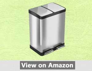 iTouchless Stainless – Kitchen trash can with a lid