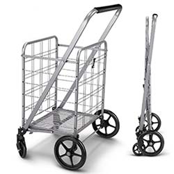 Grocery Utility Flat Folding Shopping Cart