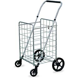 Wellmax Grocery Shopping Cart with Swivel Wheels