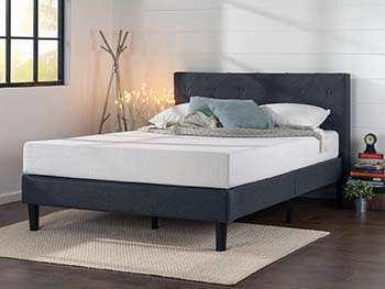 Queen size bed frame with headboard