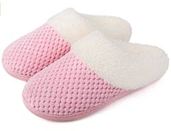 Comfort Coral Fleece Memory Foam Slippers