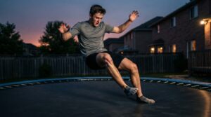 Do trampolines cause brain damage?