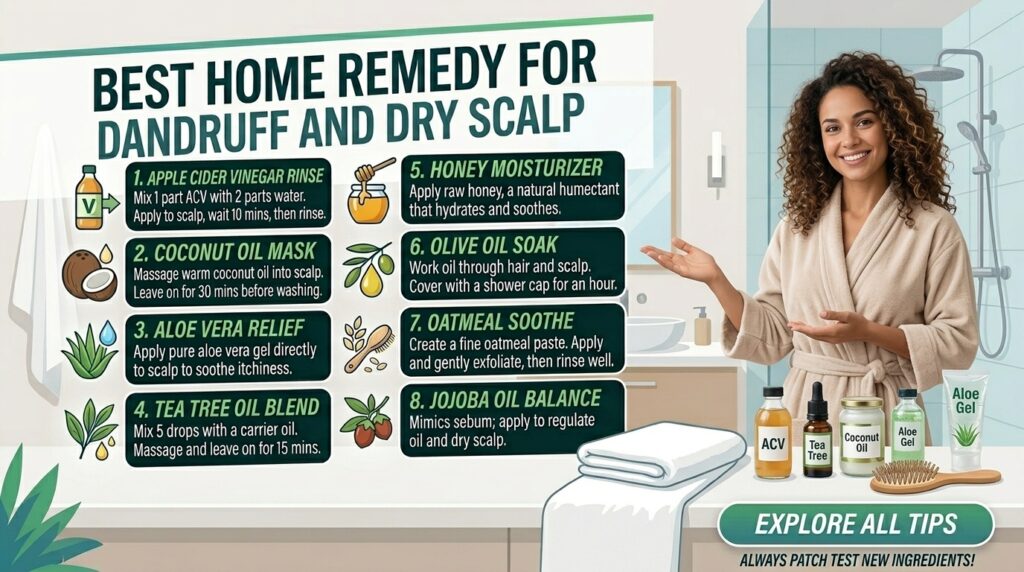 Best home remedy for dandruff and dry scalp