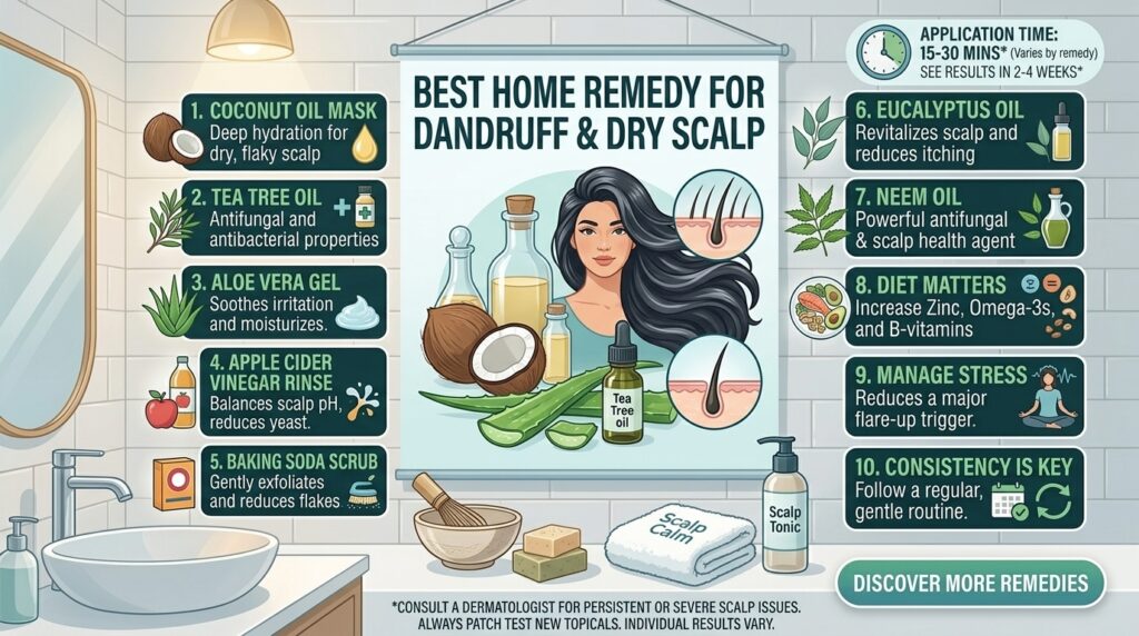 Best home remedy for dandruff and dry scalp