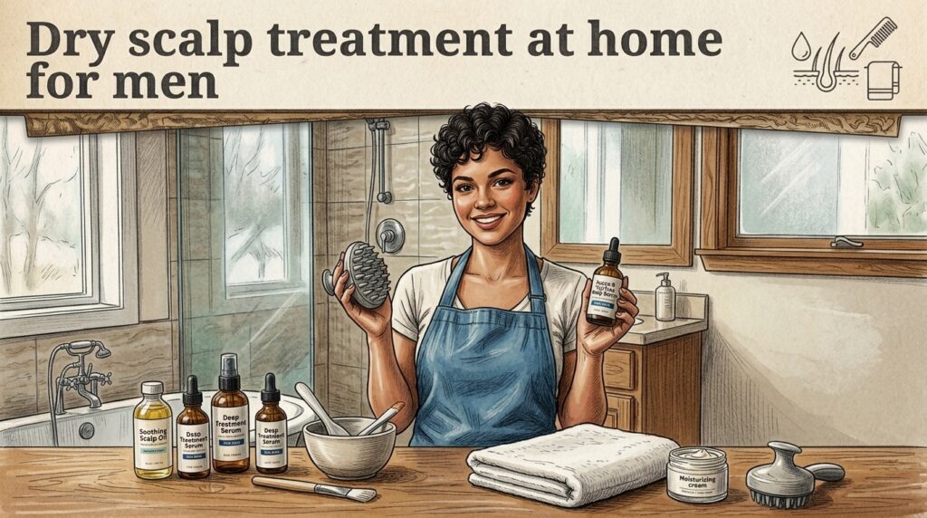 Dry scalp treatment at home for men