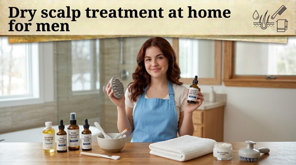 Dry scalp treatment at home for men