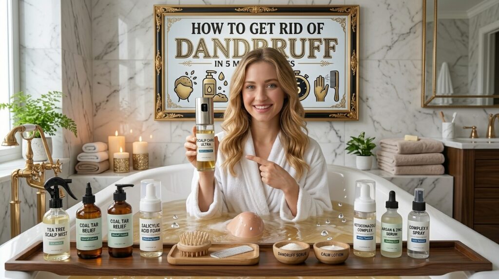How to get rid of dandruff in 5 minutes