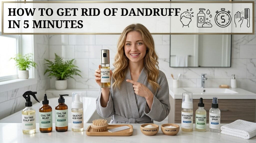 How to get rid of dandruff in 5 minutes