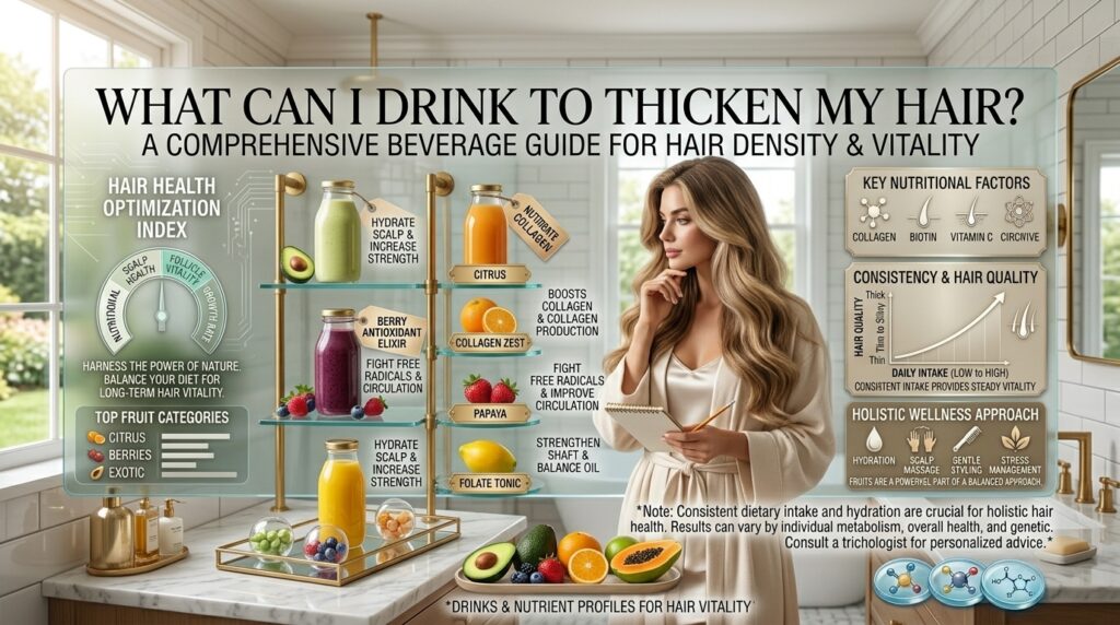 What can I drink to thicken my hair
