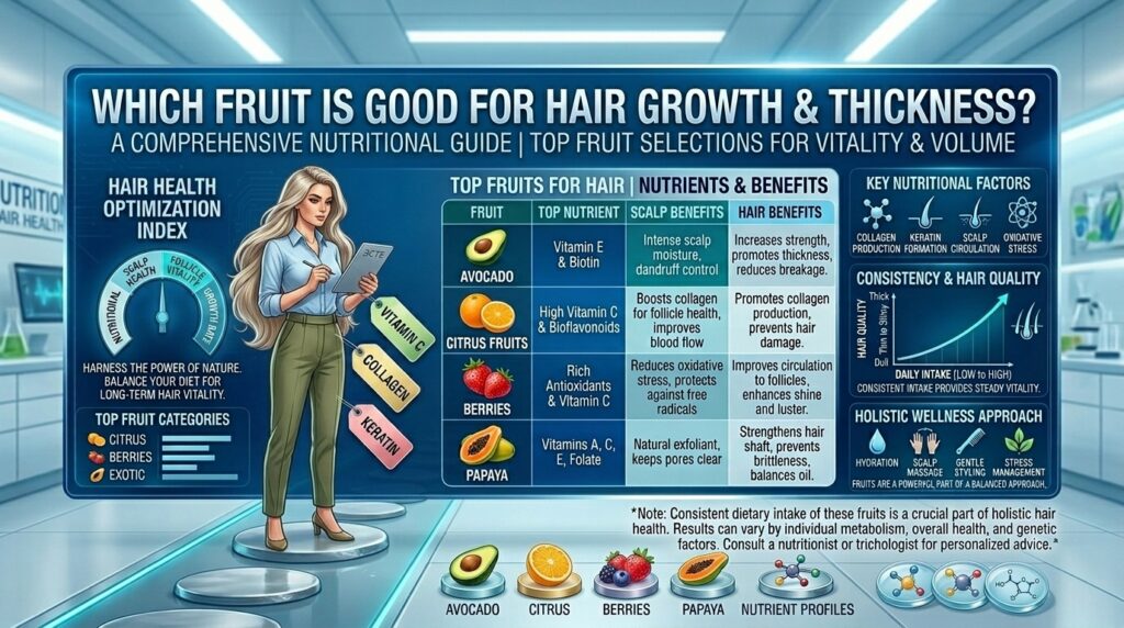 Which fruit is good for hair growth and thickness