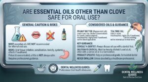 Are essential oils other than clove safe for oral use?