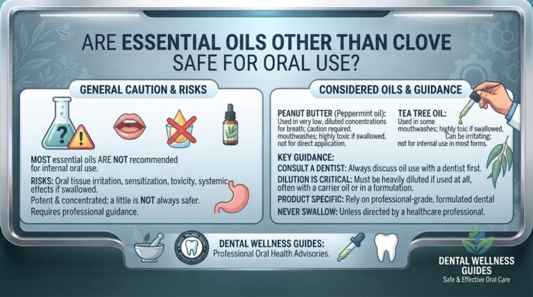 Are essential oils other than clove safe for oral use?