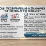 Can I take ibuprofen and acetaminophen together for a severe toothache?