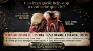 Can fresh garlic help stop a toothache quickly