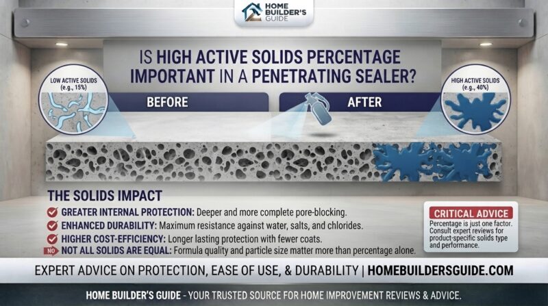 Is high active solids percentage important in a penetrating sealer