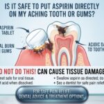 Is it safe to put aspirin directly on my aching tooth or gums?