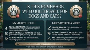 Is this homemade weed killer safe for dogs and cats