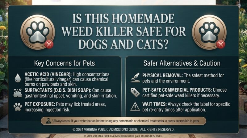 Is this homemade weed killer safe for dogs and cats