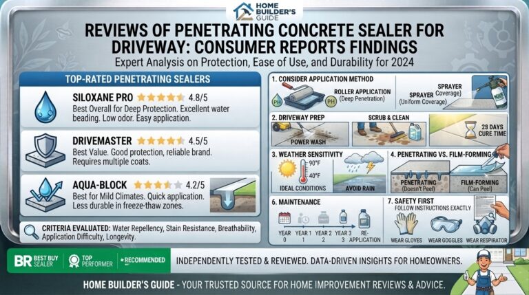 Reviews of penetrating concrete sealer for driveway consumer reports