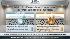 What is the difference between water-based and solvent-based penetrating sealers?