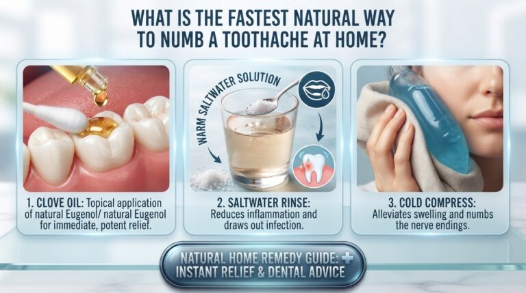 What is the fastest natural way to numb a toothache at home?