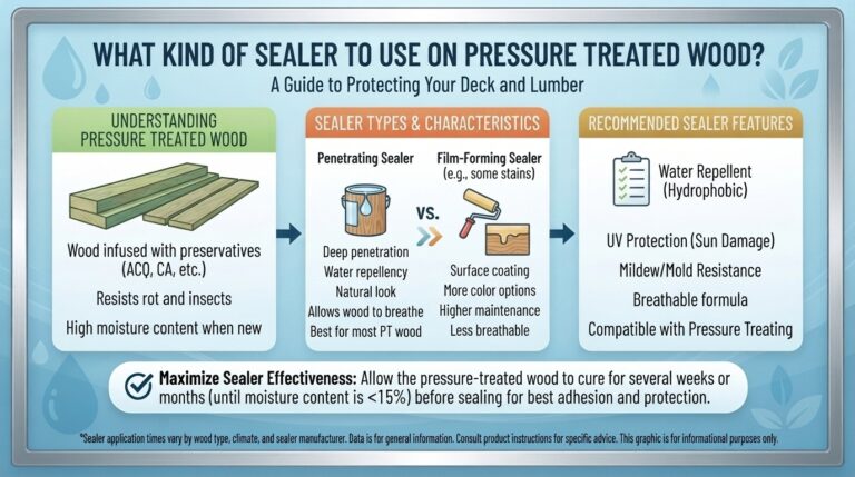 What kind of sealer to use on pressure treated wood