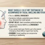 What should I do if my toothache is accompanied by facial swelling and fever?