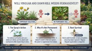 Will vinegar and Dawn kill weeds permanently