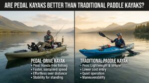 Are pedal kayaks better than traditional paddle kayaks?