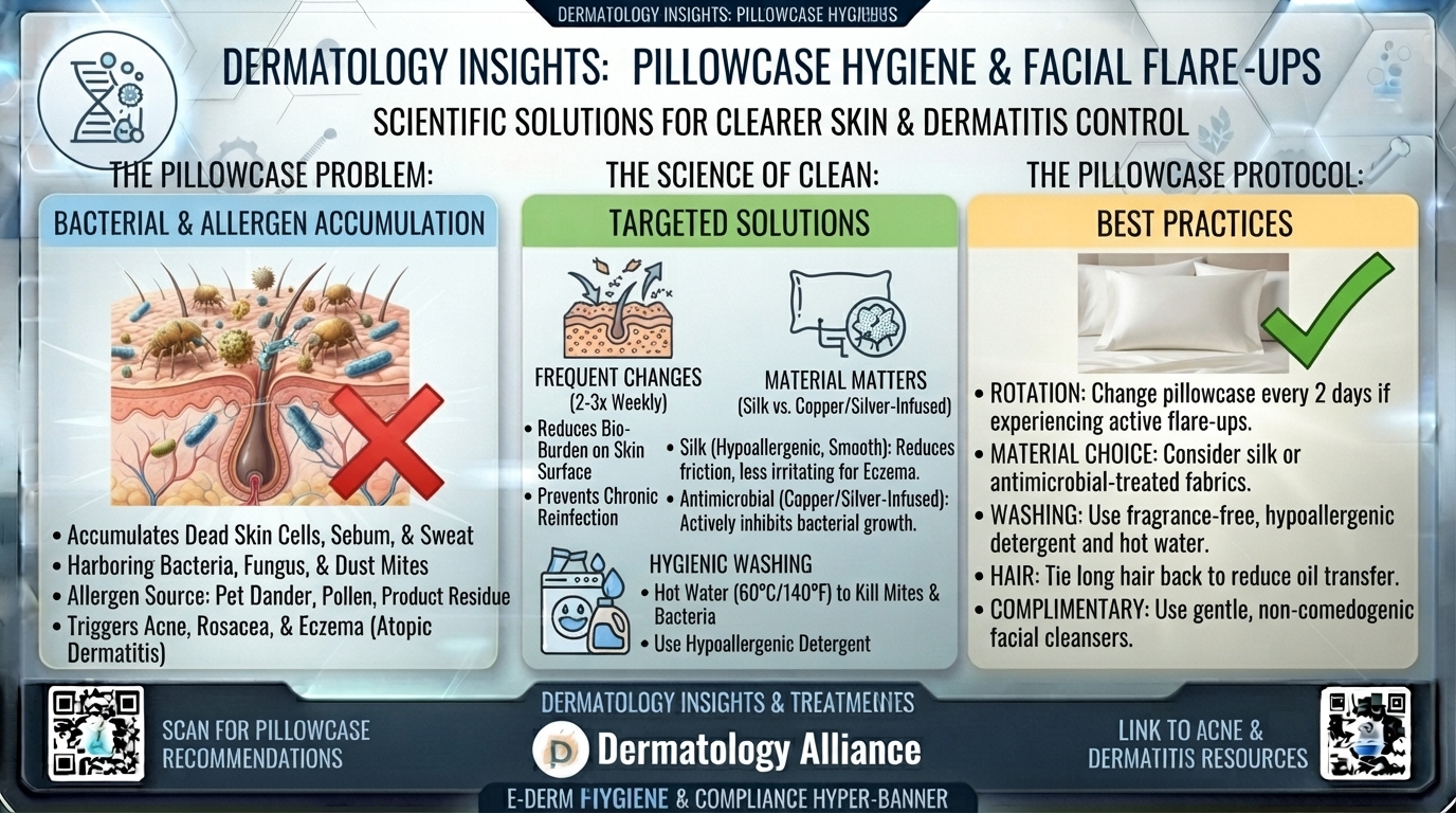 Can changing my pillowcase help control facial flare-ups
