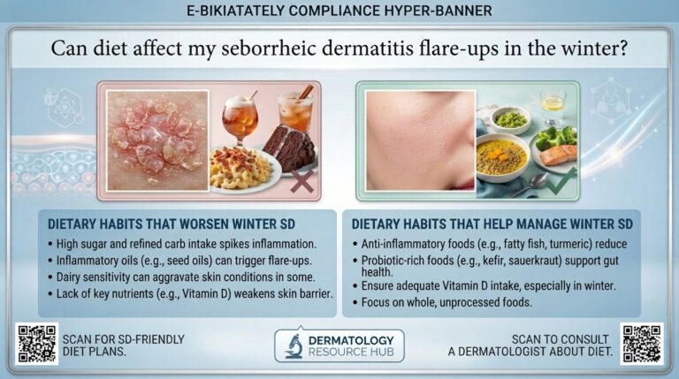Can diet affect my seborrheic dermatitis flare-ups in the winter?