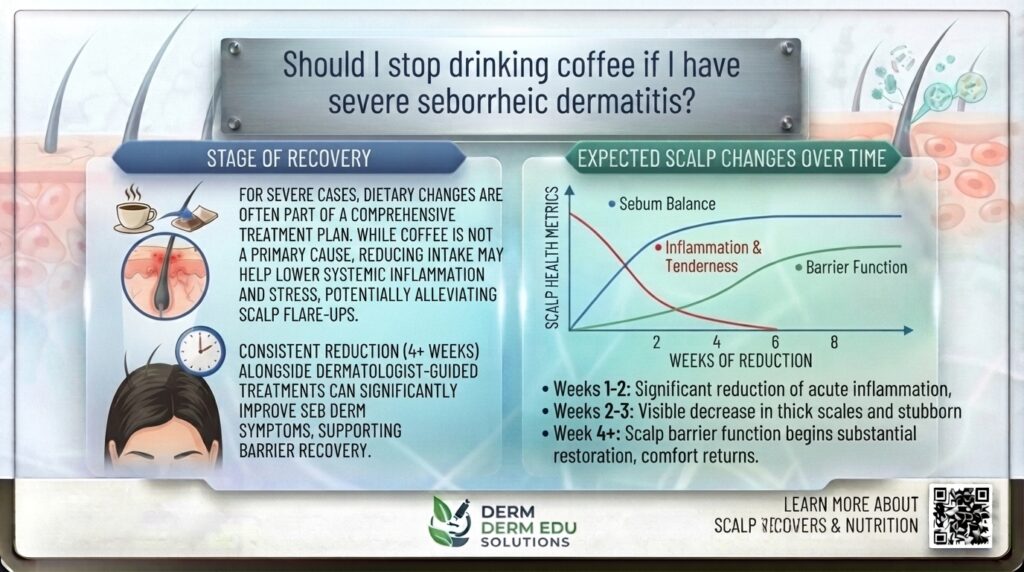 Should I stop drinking coffee if I have severe seborrheic dermatitis?