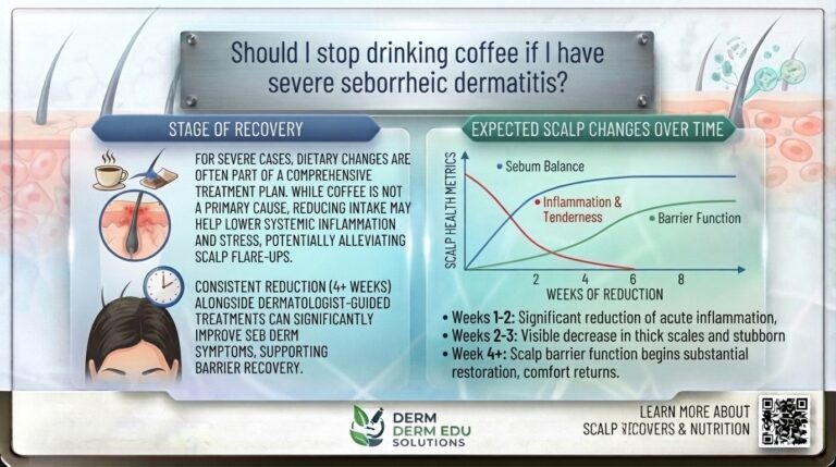 Should I stop drinking coffee if I have severe seborrheic dermatitis?