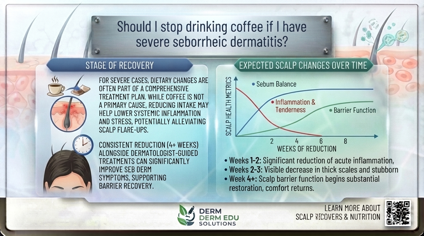 Should I stop drinking coffee if I have severe seborrheic dermatitis