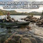 What happens if I hit a shallow rock with a pedal kayak?