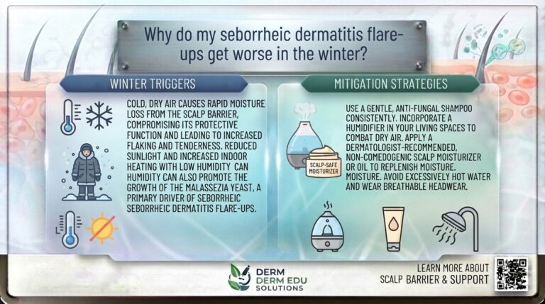 Why do my seborrheic dermatitis flare-ups get worse in the winter?