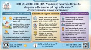 Why does my seborrheic dermatitis disappear in the summer but rage in the winter