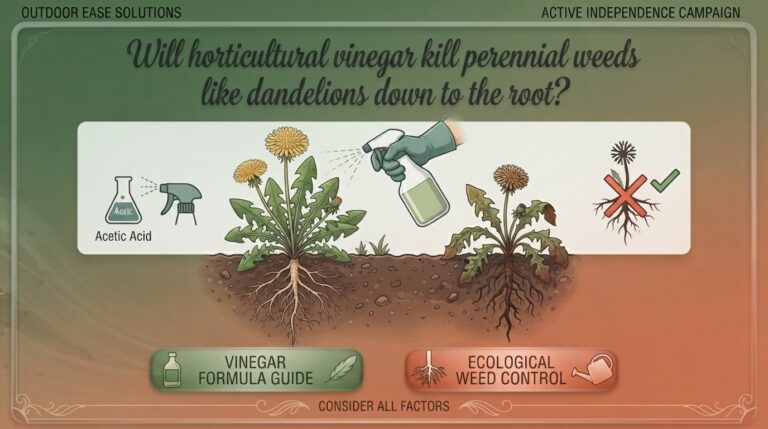 Will horticultural vinegar kill perennial weeds like dandelions down to the root?